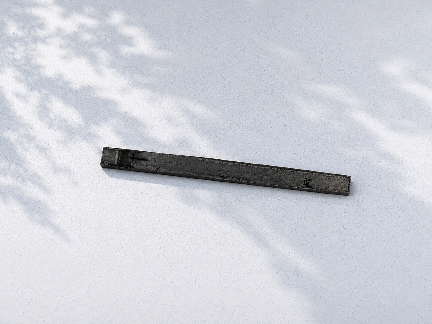 Flat bamboo charcoal (takesumi) sticks from China, close up